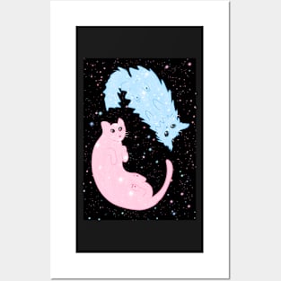 celestial kitties Posters and Art